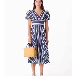NWT Kate spade Cafe MIDI Stripe dress size 4